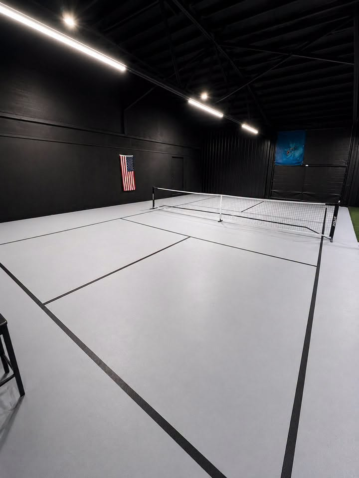 Indoor pickleball court